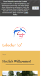 Mobile Screenshot of lobacher-hof.de